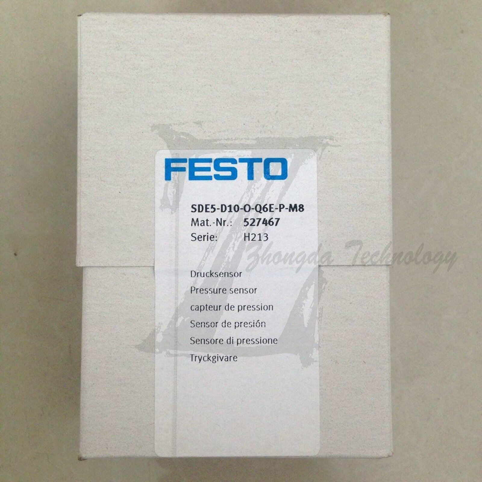1PC NEW Festo Pressure Sensor SDE5-D10-O-Q6E-P-M8 (527467) KOEED 101-200, 80%, FESTO, import_2020_10_10_031751, Other