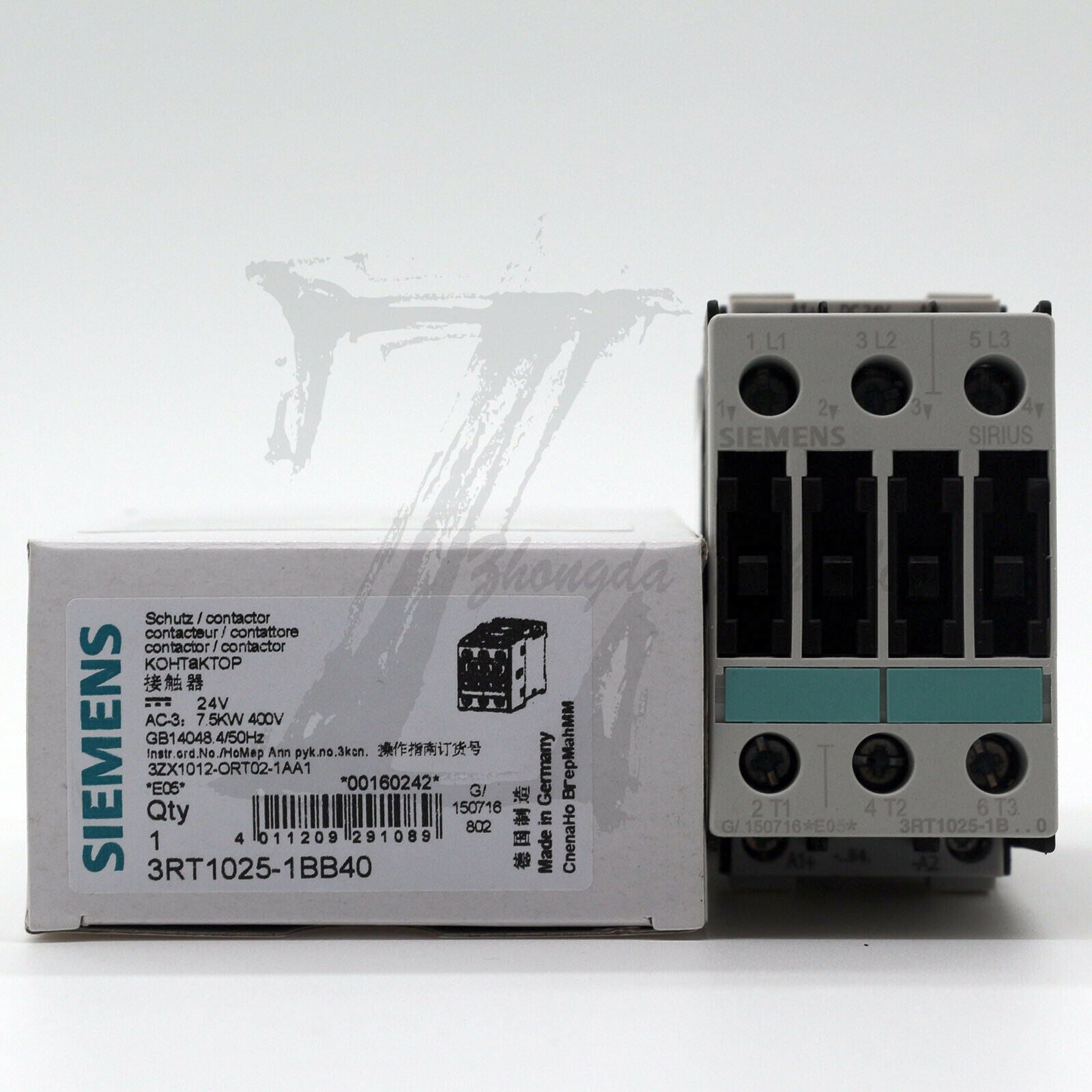 1PC Siemens Contactor 3RT1025-1BB40 (3RT10251BB40) New In Box fast delivery KOEED 1, 90%, import_2020_10_10_031751, Other, Siemens