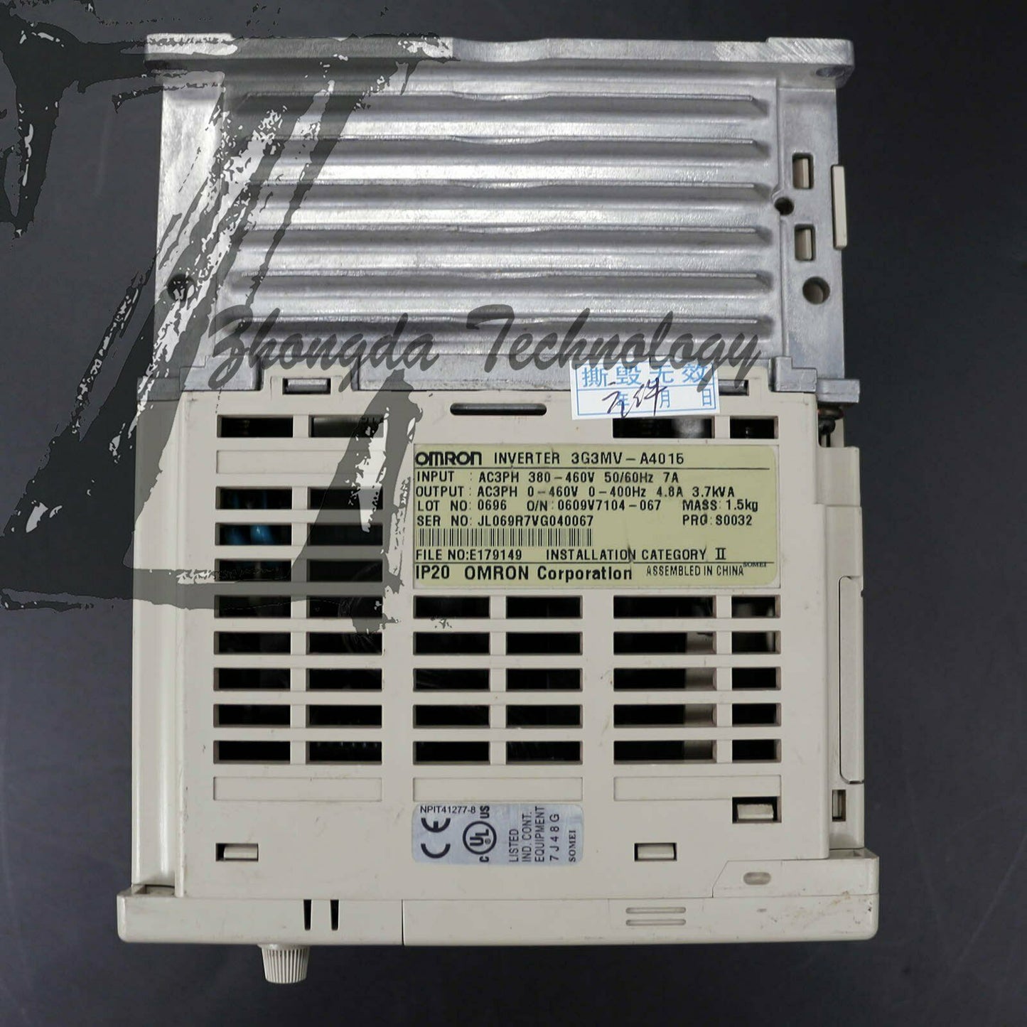1PC USED Omron Inverter 3G3MV-A4015 380V 1.5KW - OMRON