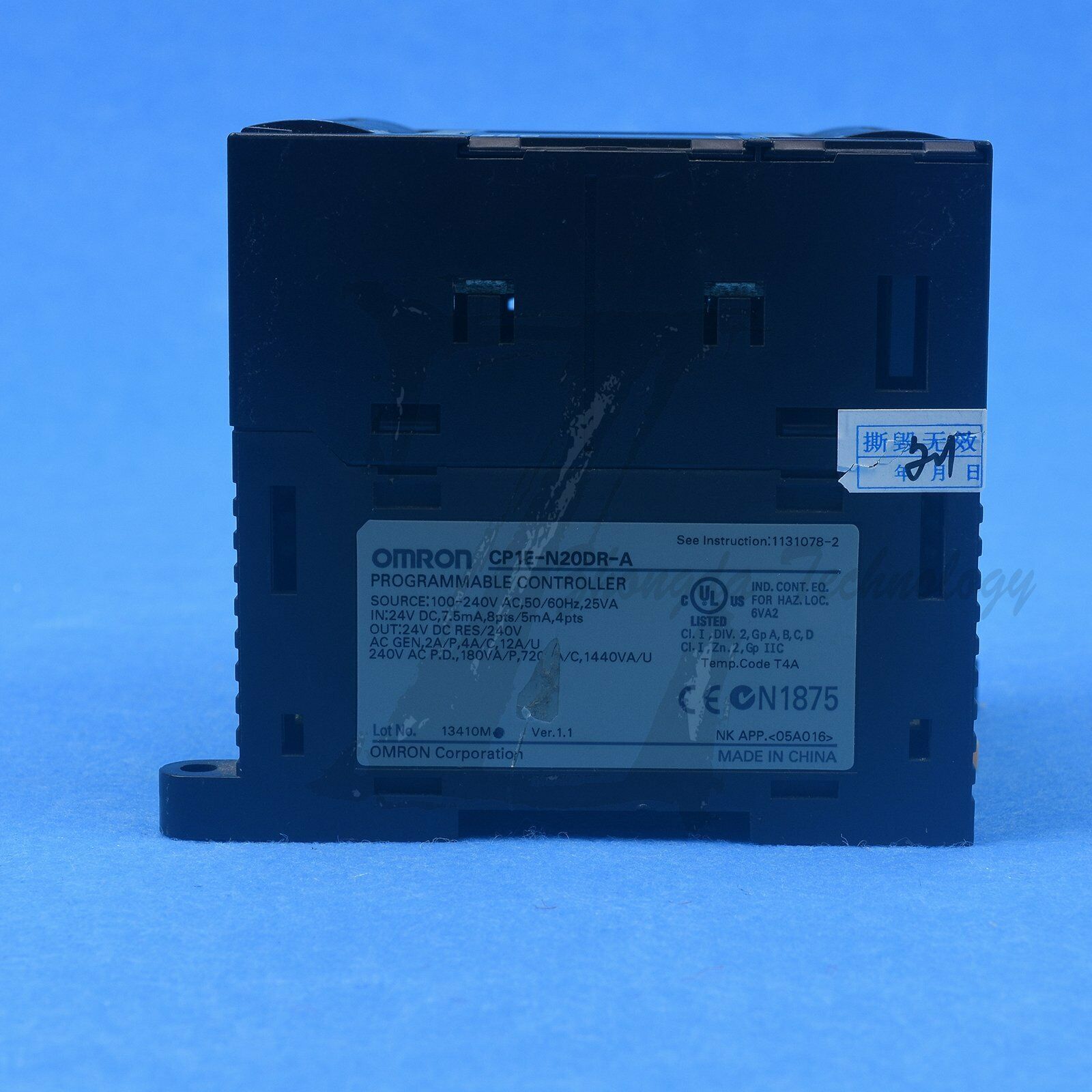 1PC Used Omron Programmable Controller CP1E-N20DR-A Tested in good condition - OMRON