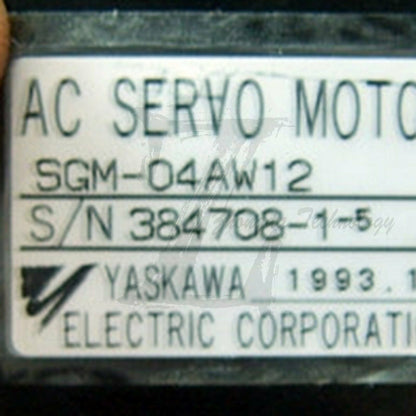 1PC Used SGM-04AW12 Yaskawa servo motor Tested In Good Condition - YASKAWA