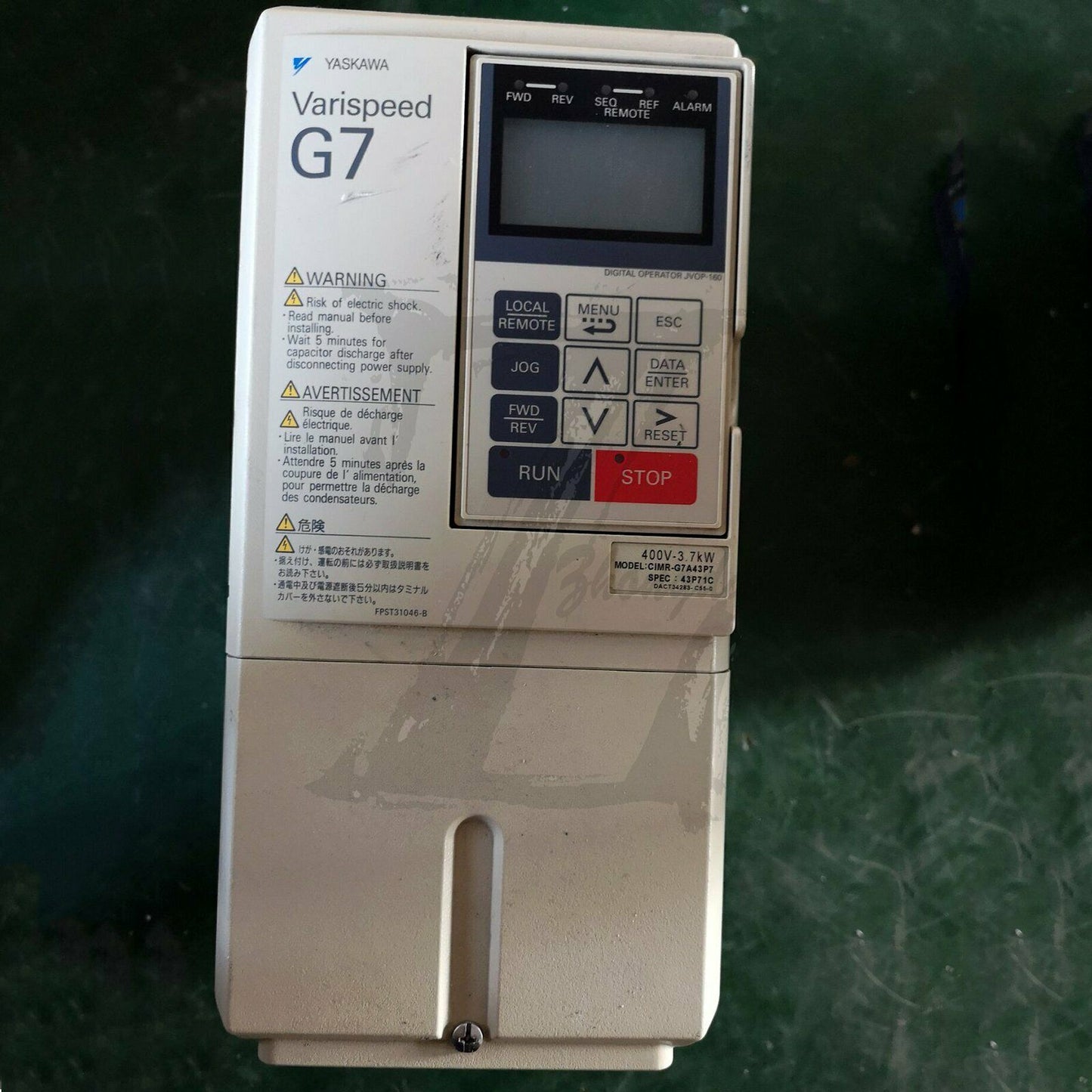 1PC Used Yaskawa 3.7KW 380V CIMR-G7A43P7 Tested In Good Condition - YASKAWA