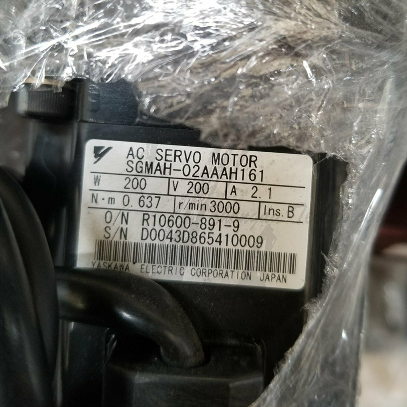 1PC Used Yaskawa AC Servo Motor SGMAH-02AAAH161 Tested In Good Condition - YASKAWA