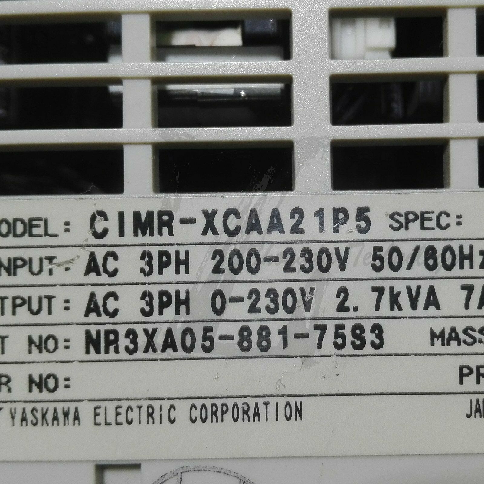 1PC Used Yaskawa CIMR-XCAA 21P5 1.5KW 220V Tested In Good Condition - YASKAWA