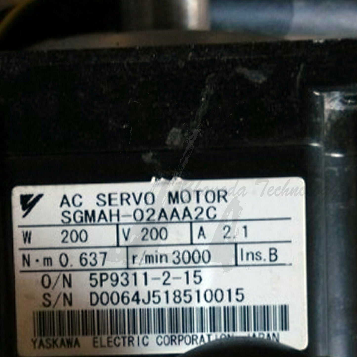 1PC Used Yaskawa Motor SGMAH-02AAA2C 200W Tested In Good Condition - YASKAWA