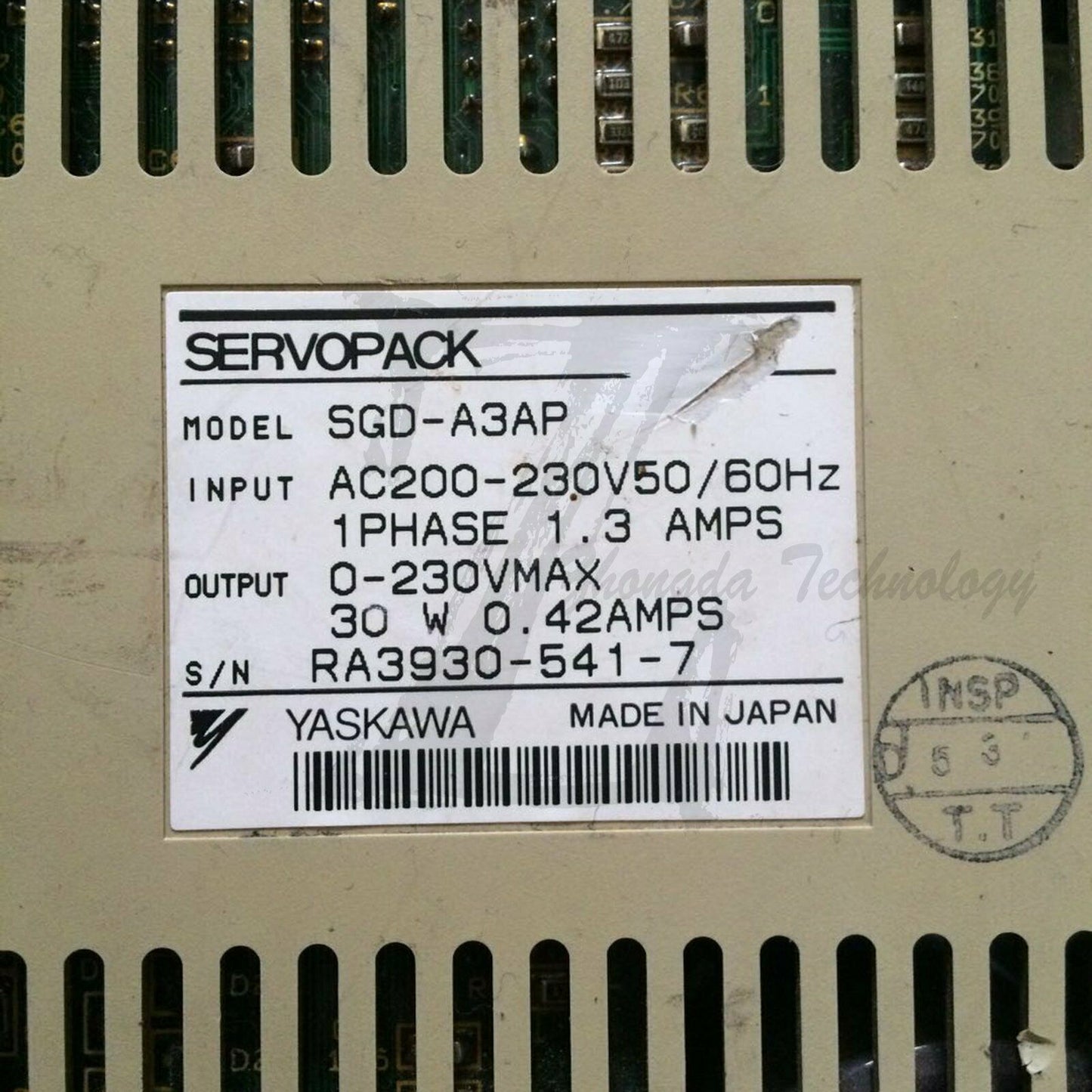 1PC Used Yaskawa SGD-A3AP Tested In Good Condition - YASKAWA