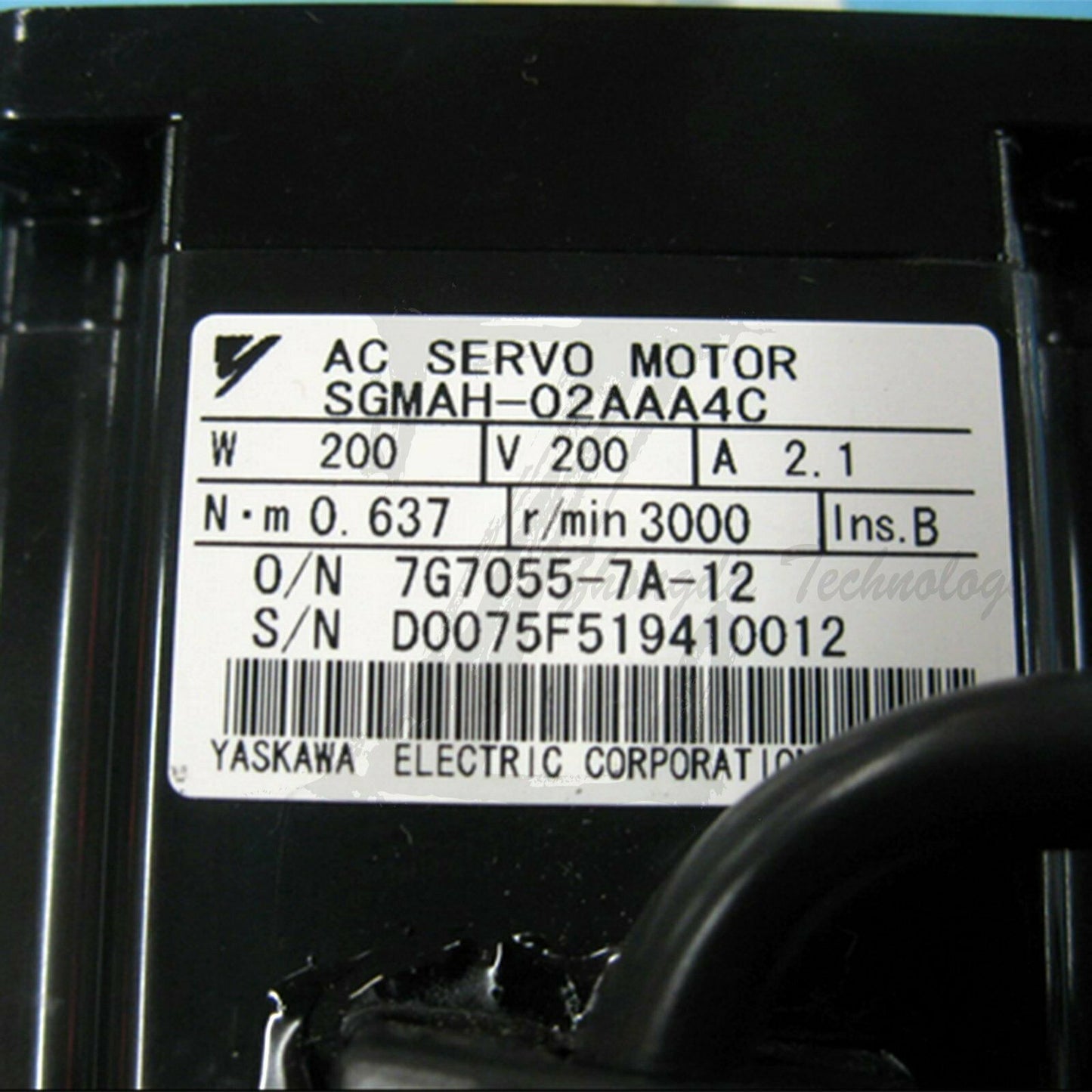 1PC Used Yaskawa SGMAH-02AAA4C Servo Motor Tested In Good Condition - YASKAWA