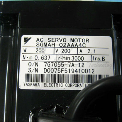 1PC Used Yaskawa SGMAH-02AAA4C Servo Motor Tested In Good Condition - YASKAWA
