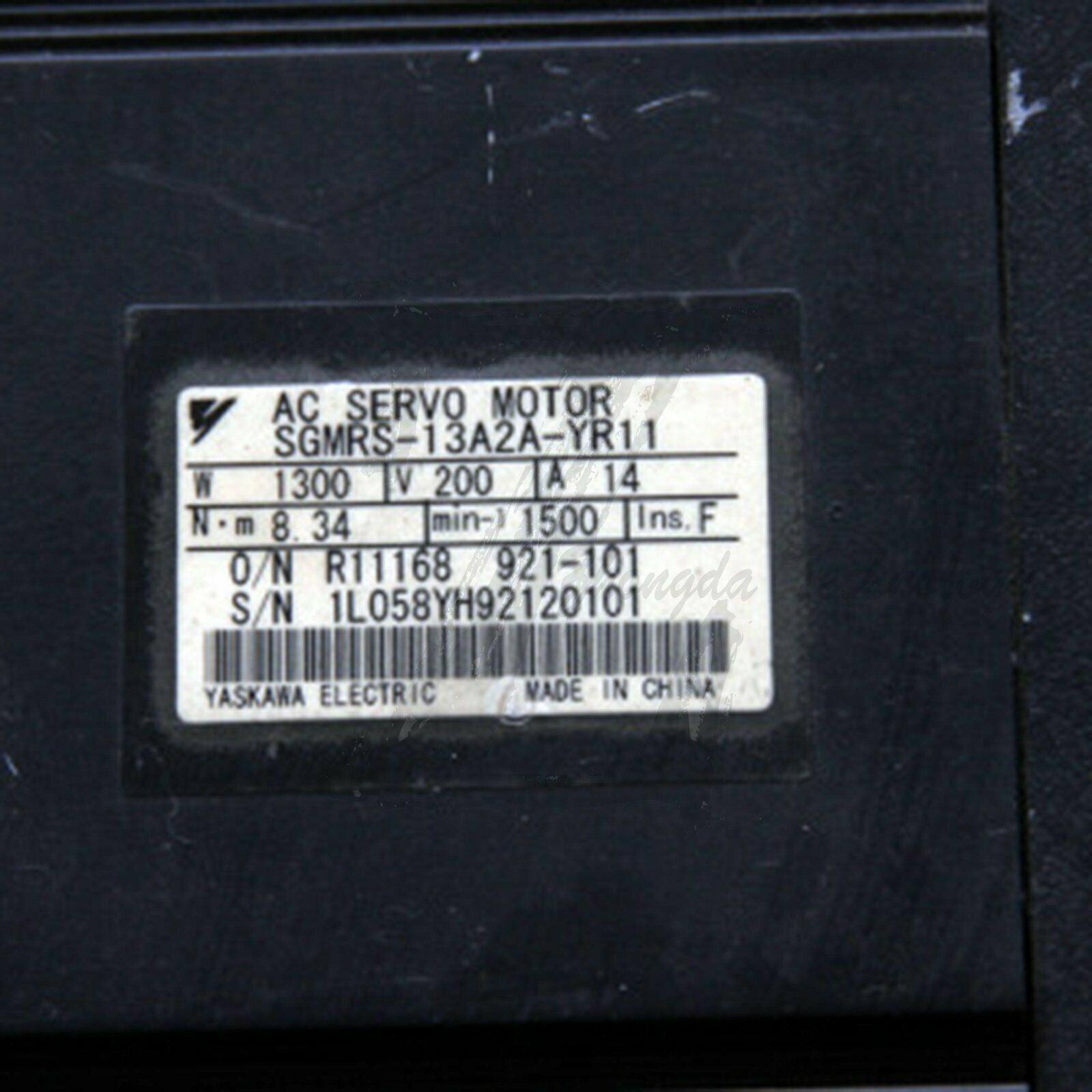 1PC Used Yaskawa SGMRS-13A2A-YR11 Servo Motor Tested In Good Condition - YASKAWA