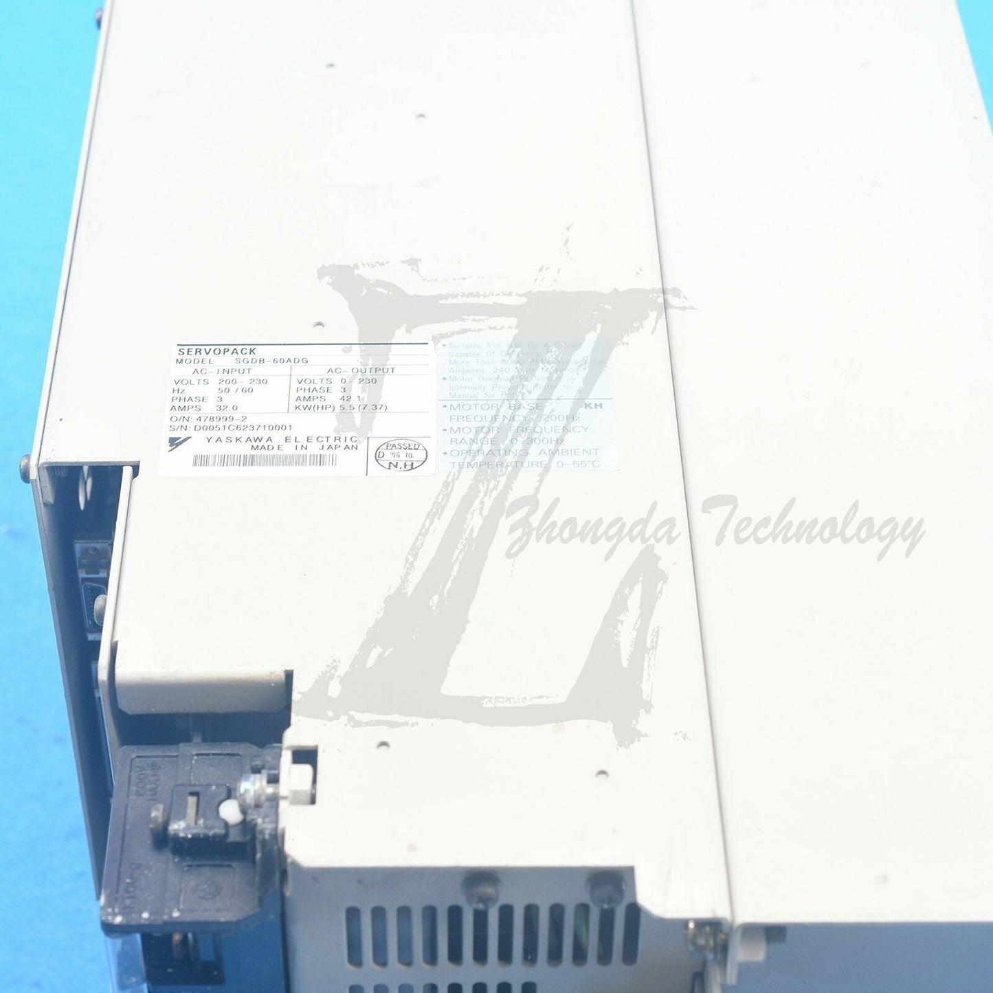 1PC Used Yaskawa Servo Drive SGDB-60ADG Tested In Good Condition - YASKAWA