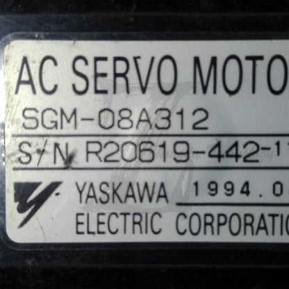 1PC Used Yaskawa Servo Motor SGM-08A312 SGM08A312 Tested In Good Condition - YASKAWA