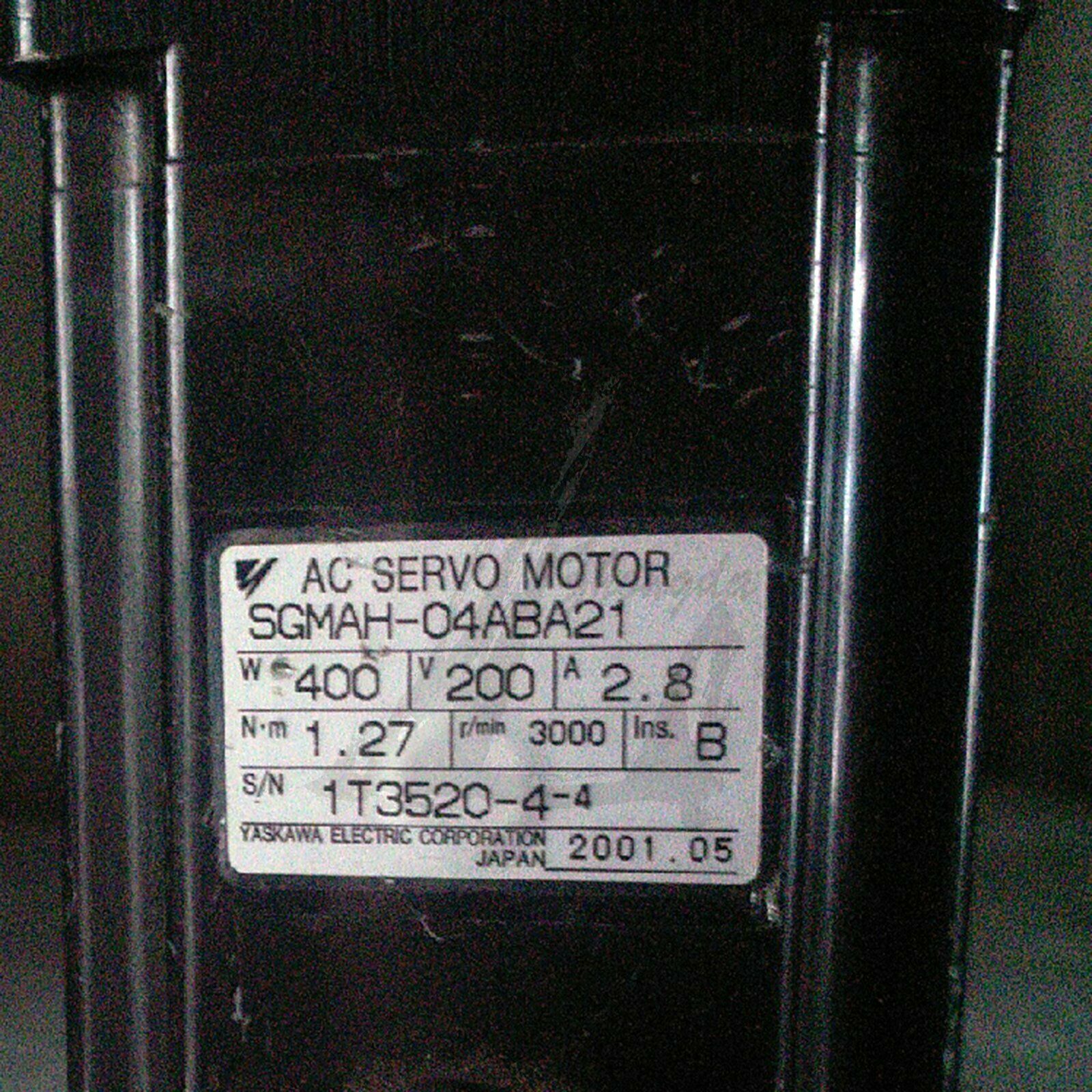 1PC Used Yaskawa Servo Motor SGMAH-04ABA21 Tested In Good Condition - YASKAWA