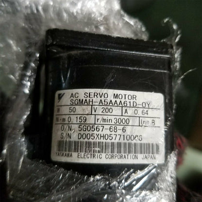 1PC Used Yaskawa Servo Motor SGMAH-A5AAA61D-OY Tested In Good Condition - YASKAWA