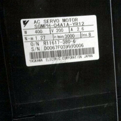 1PC Used Yaskawa Servo Motor SGMPH-04A1A-YR12 SGMPH04A1AYR12 Tested Good - YASKAWA
