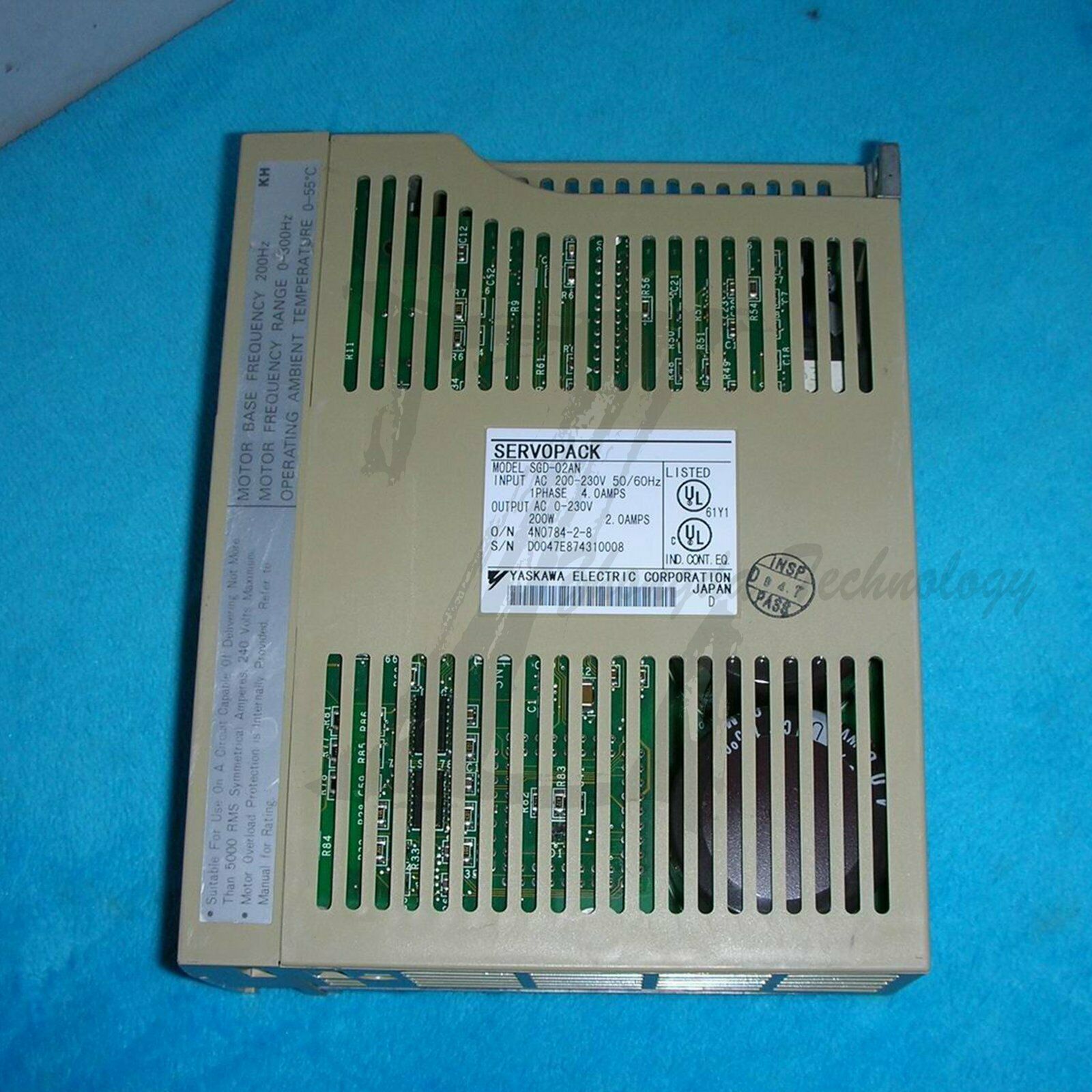 1PC Used Yaskawa servo drive SGD-02AN Tested In Good Condition - YASKAWA