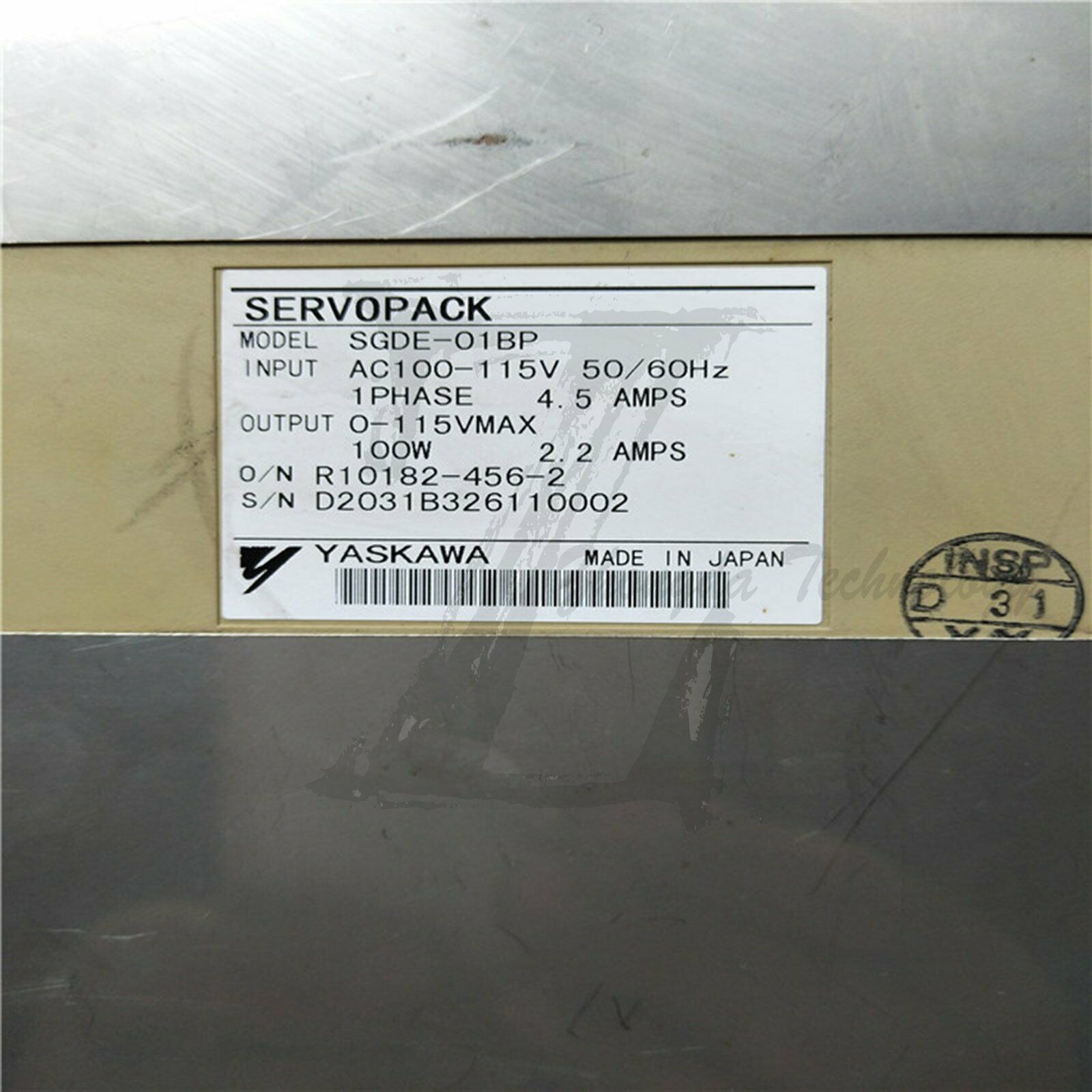 1PC Used Yaskawa servo drive SGDE-01BP Tested In Good Condition - YASKAWA