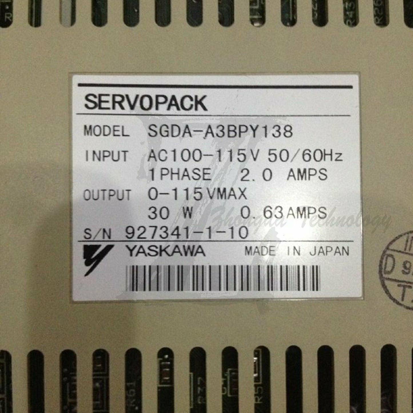 1PC Used Yaskawa servo drives SGDA-A3BPY138 Tested In Good Condition - YASKAWA