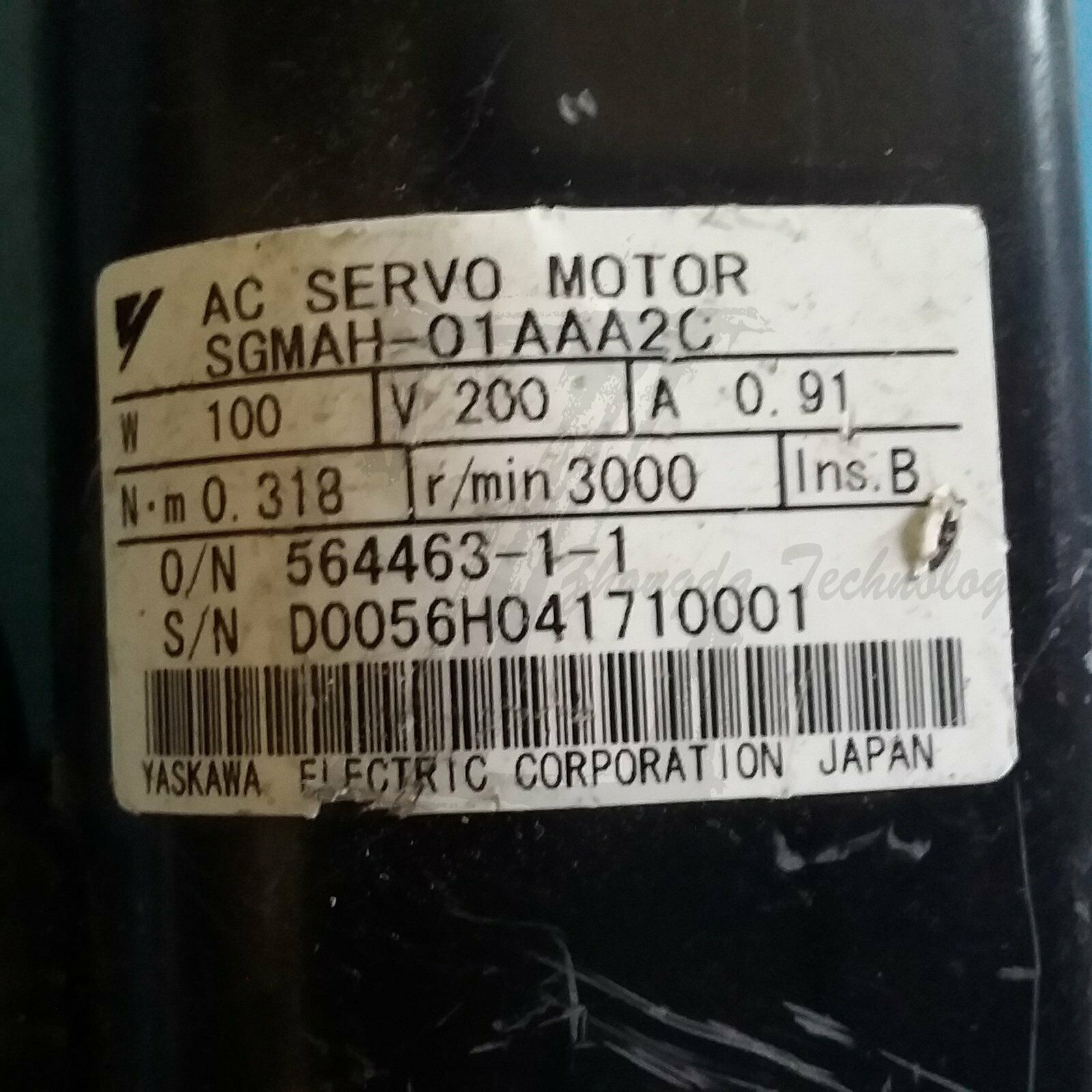 1PC Used Yaskawa servo motor SGMAH-01AAA2C Tested In Good Condition - YASKAWA