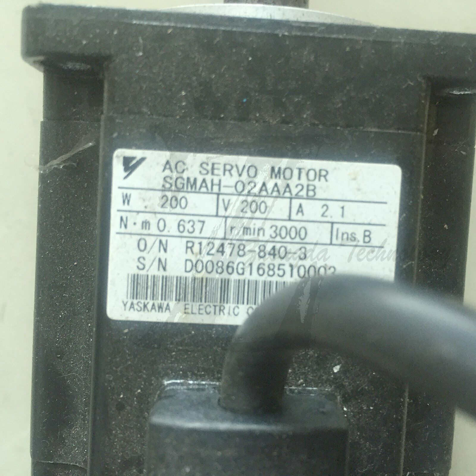 1PC Used Yaskawa servo motor SGMAH-02AAA2B Tested In Good Condition - YASKAWA