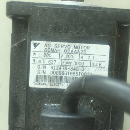 1PC Used Yaskawa servo motor SGMAH-02AAA2B Tested In Good Condition - YASKAWA