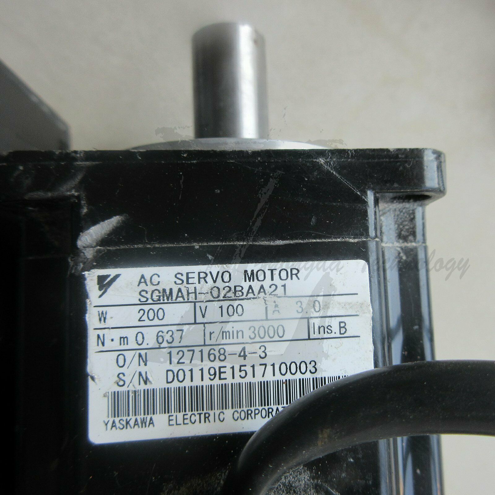 1PC Used Yaskawa servo motor SGMAH-02BAA21 Tested In Good Condition - YASKAWA