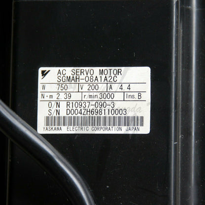 1PC Used Yaskawa servo motor SGMAH-08A1A2C Tested In Good Condition - YASKAWA