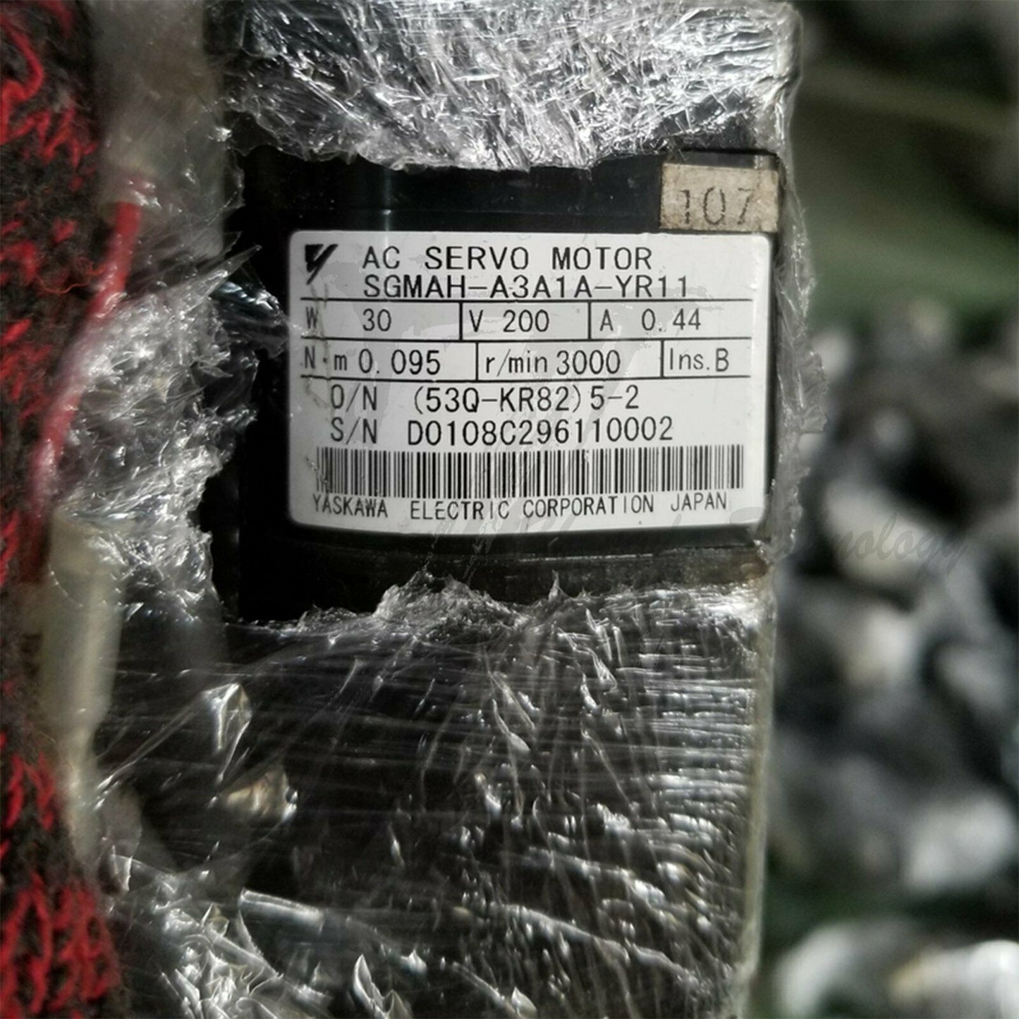 1PC Used Yaskawa servo motor SGMAH-A3A1A-YR11 Tested In Good Condition - YASKAWA