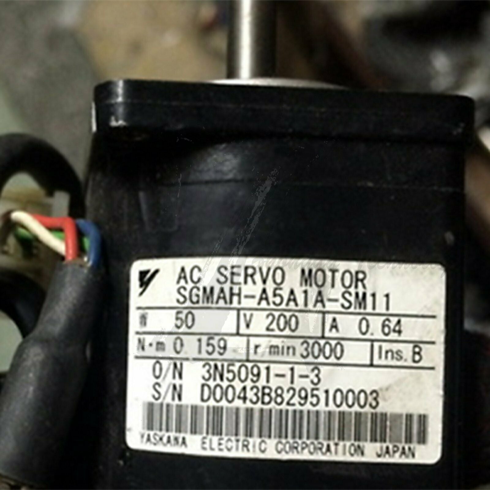 1PC Used Yaskawa servo motor SGMAH-A5A1A-SM11 Tested In Good Condition - YASKAWA