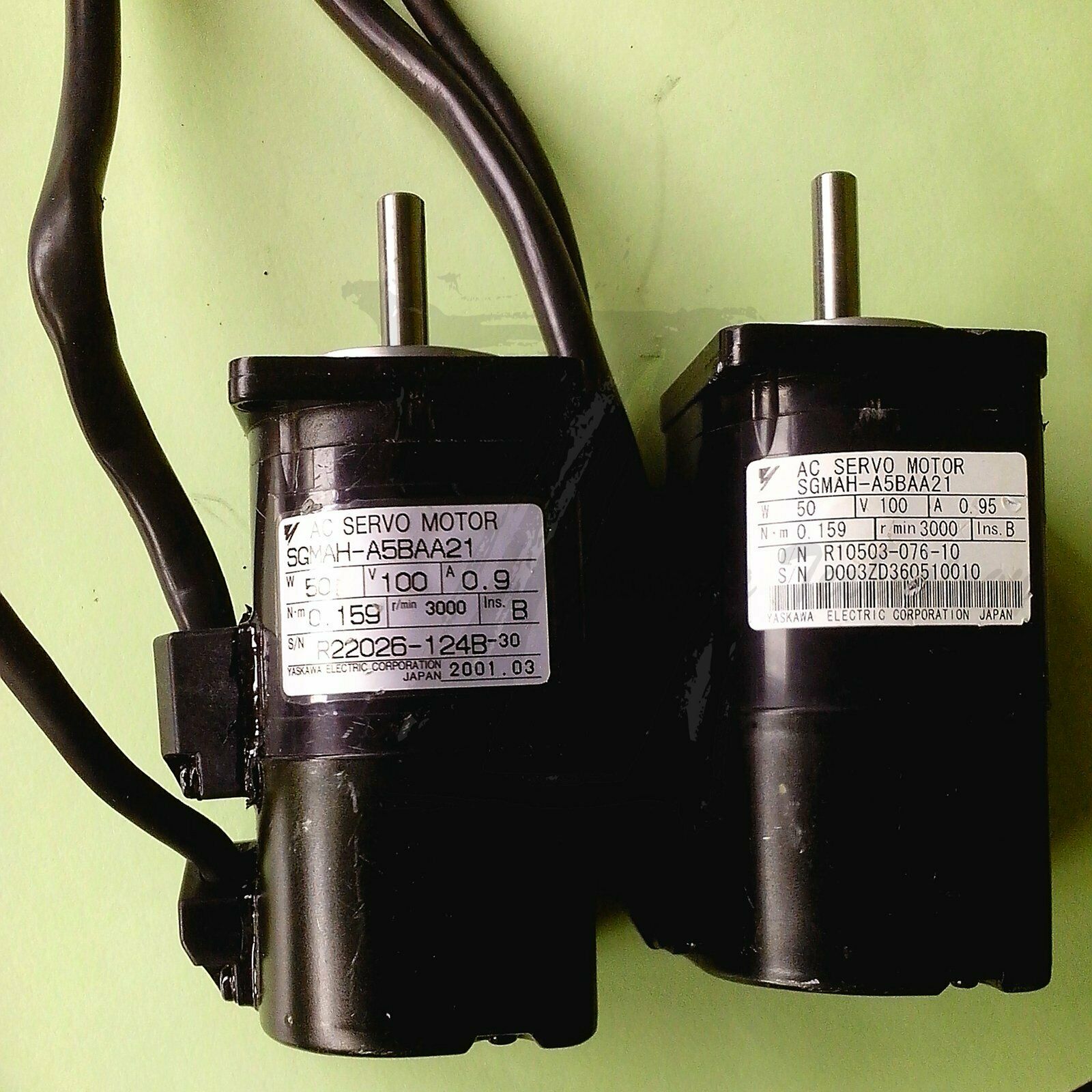 1PC Used Yaskawa servo motor SGMAH-A5BAA21 Tested In Good Condition - YASKAWA