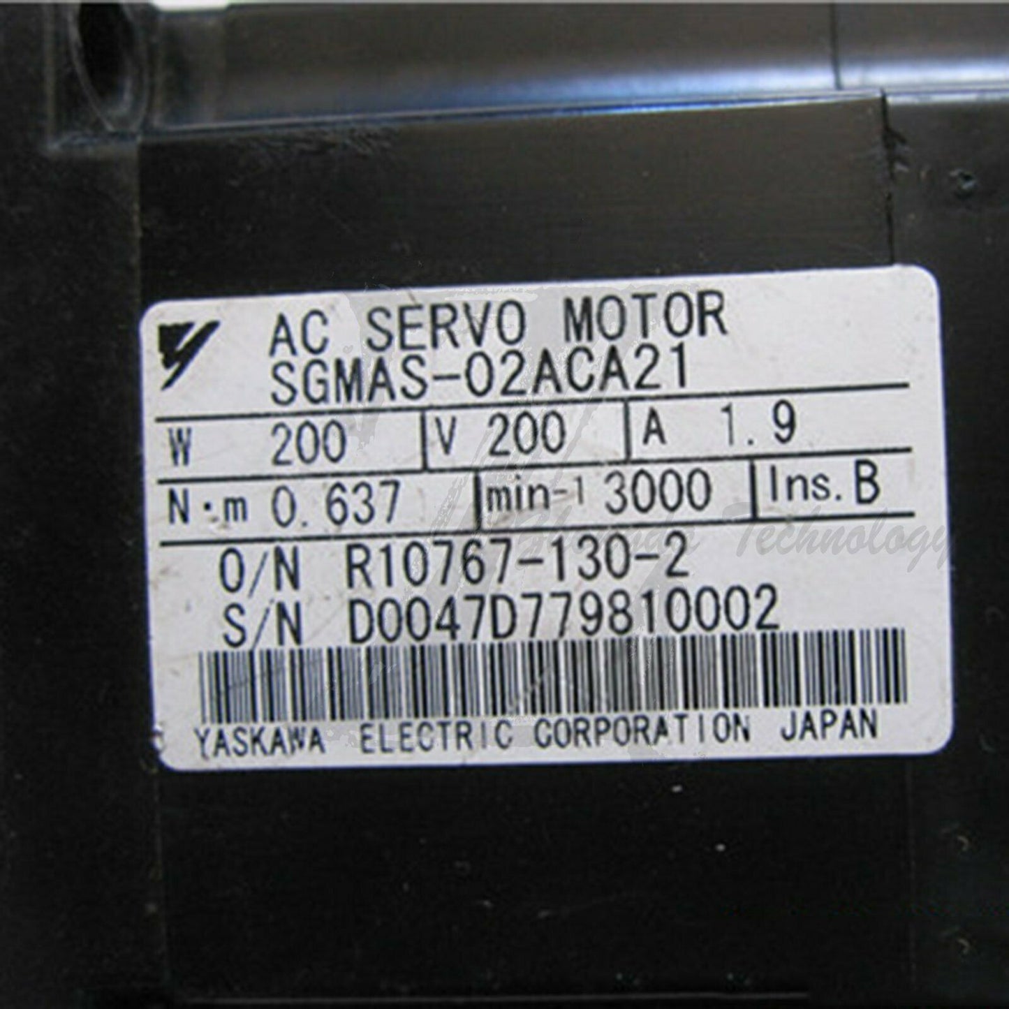 1PC Used Yaskawa servo motor SGMAS-02ACA21 Tested In Good Condition - YASKAWA