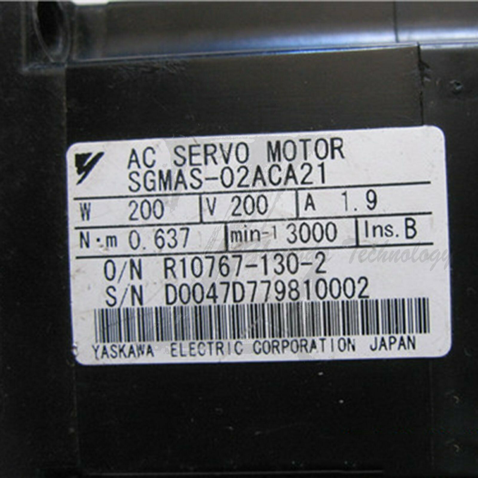 1PC Used Yaskawa servo motor SGMAS-02ACA21 Tested In Good Condition - YASKAWA