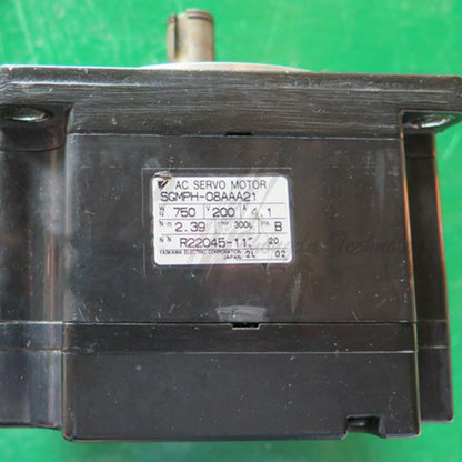 1PC Used Yaskawa servo motor SGMPH-08AAA21 Tested In Good Condition - YASKAWA