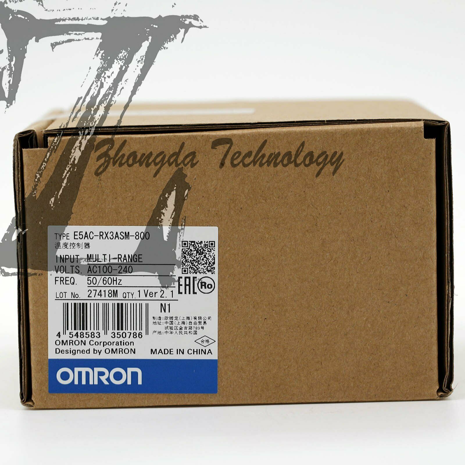 1PCS New IN BOX Omron E5AC-RX3ASM-800 E5ACRX3ASM800 - OMRON