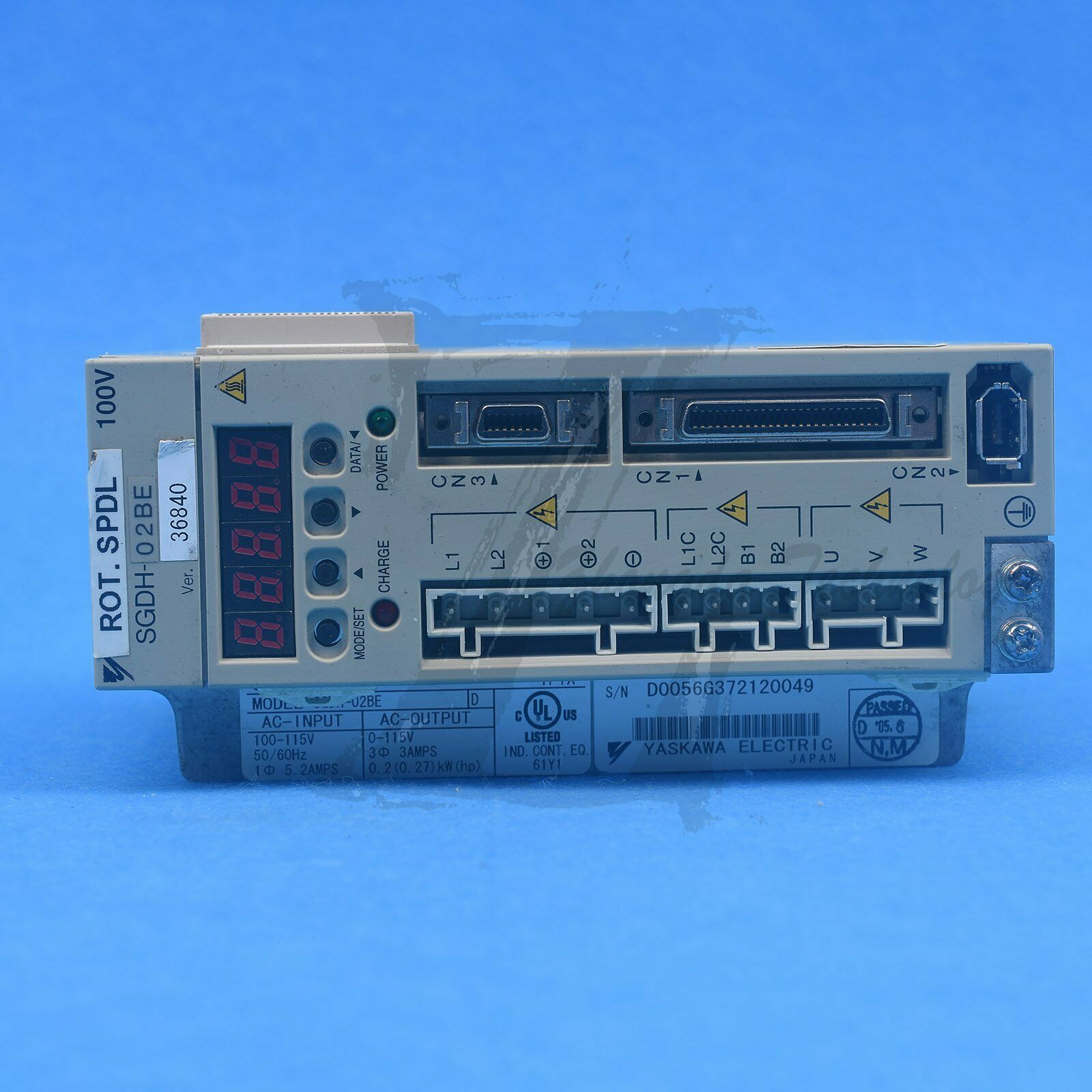 1PCS Used Yaskawa servo drive SGDH-02BE - YASKAWA