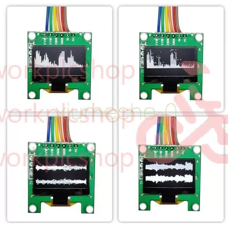 1PCS 0.96" OLED Music Spectrum Display Analyzer Audio Level Indicator VU Meter [3]