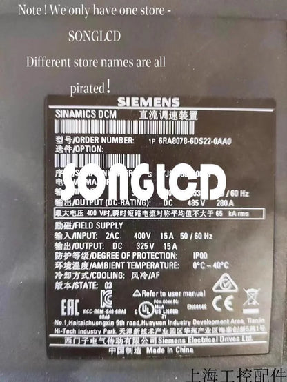 1PCS 6RA8078-6DS22-0AA0 DC Drive Control Module - UNKNOWN VENDOR [4]