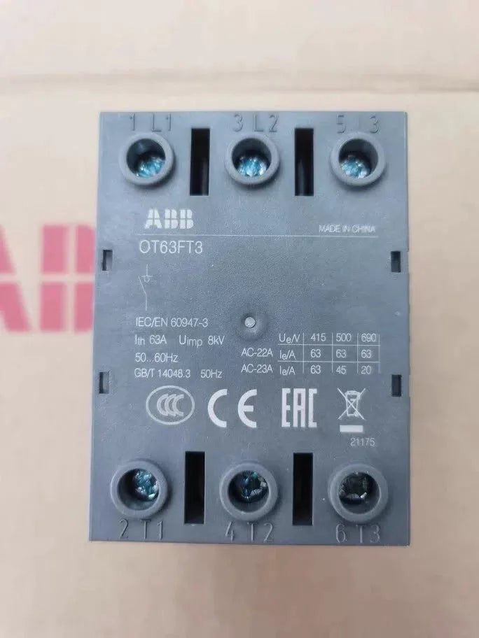 1PCS ABB Disconnect Switch OT63FT3 [1]