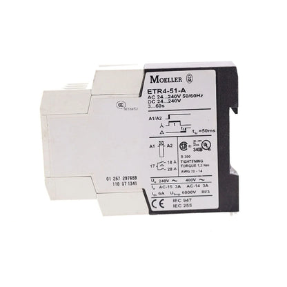 1PCS EATON MOELLER ETR4-51-A Time Relay with 120V-277V AC Power Range and 50Hz-60Hz Frequency - EATON MUELLER [5]