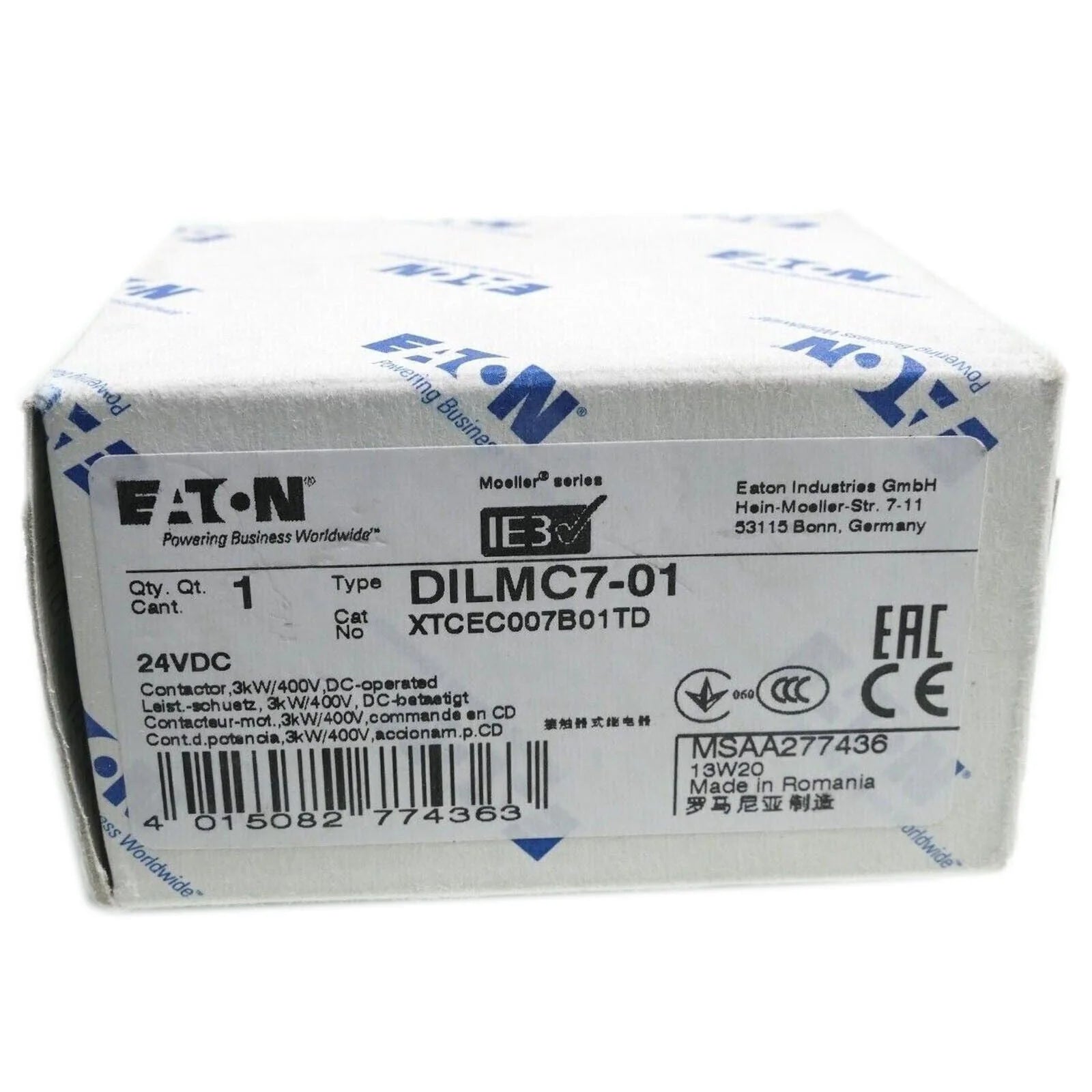1PCS Eaton DILMC7-01 DC24V Contactor in Box - EATON [5]