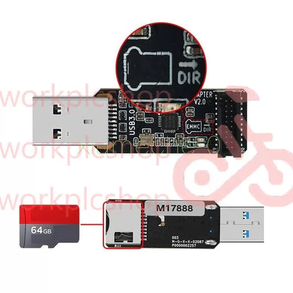 1PCS For EMMC ADAPTER V2 USB3.0 Reader MKS EMMC Module Micro SD TF Card MKS Pi [3]