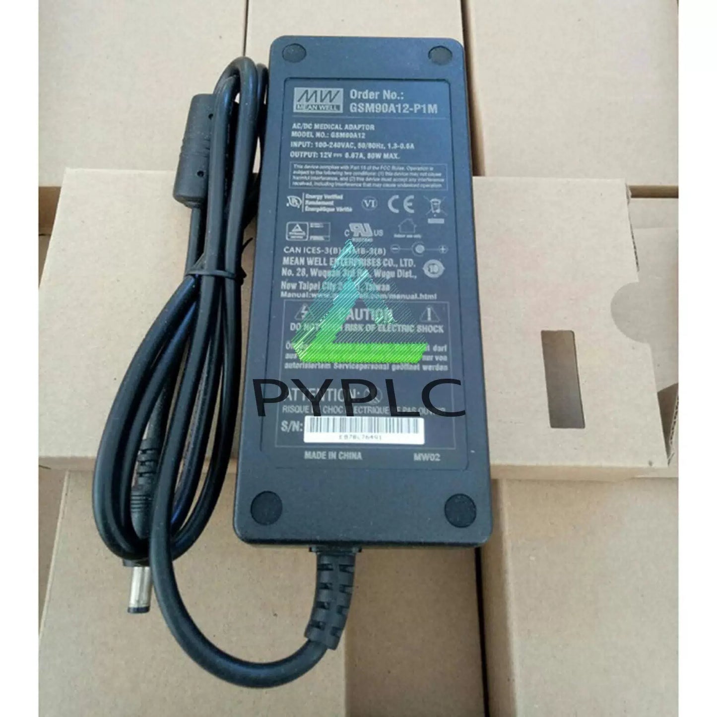1PCS MEAN WELL GSM90A12-P1M 12V 6.67A 80W Medical Adaptor#QW [1]