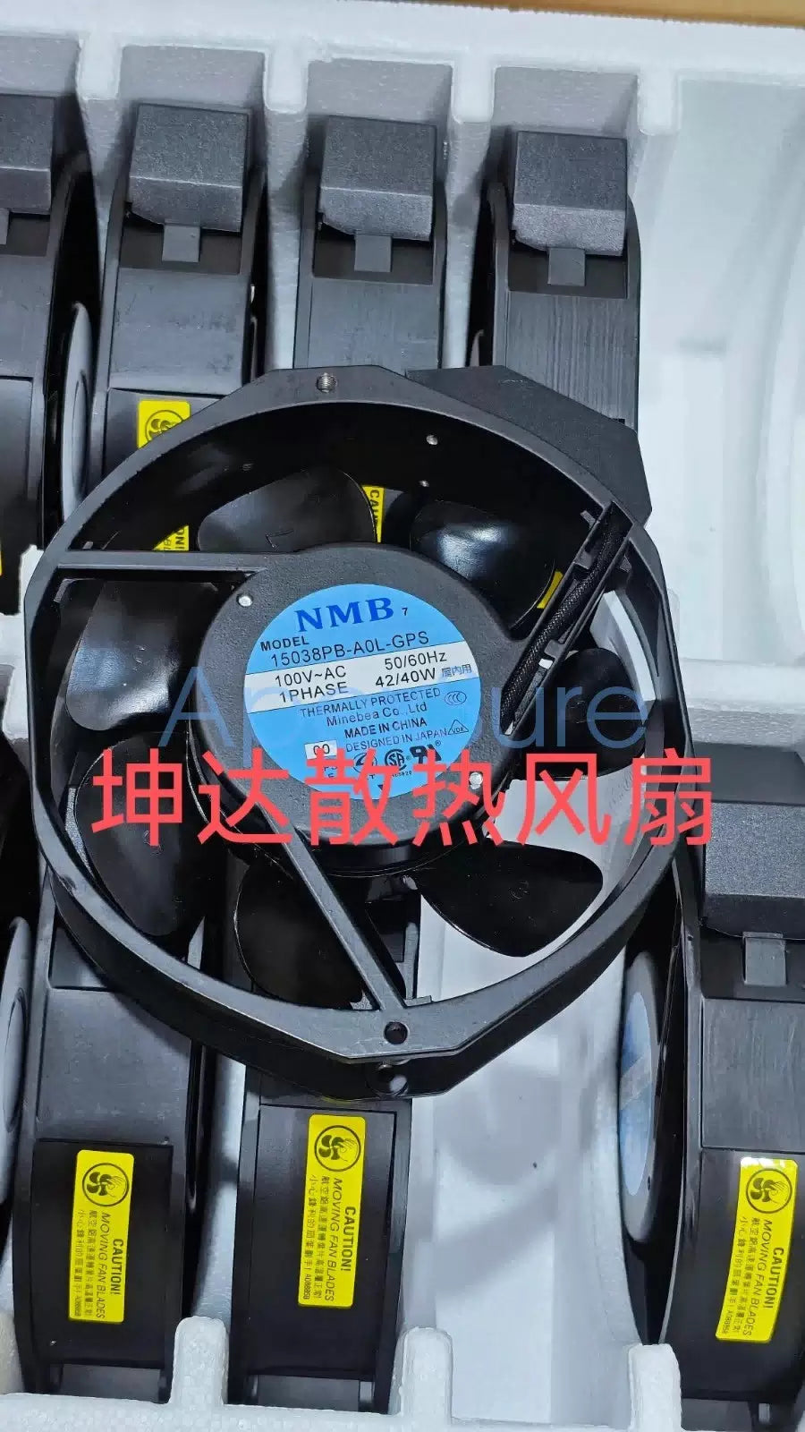 1PCS NMB 15038PB-A0L-GPS 100V 42/40W All-Metal Cooling Fan [1]