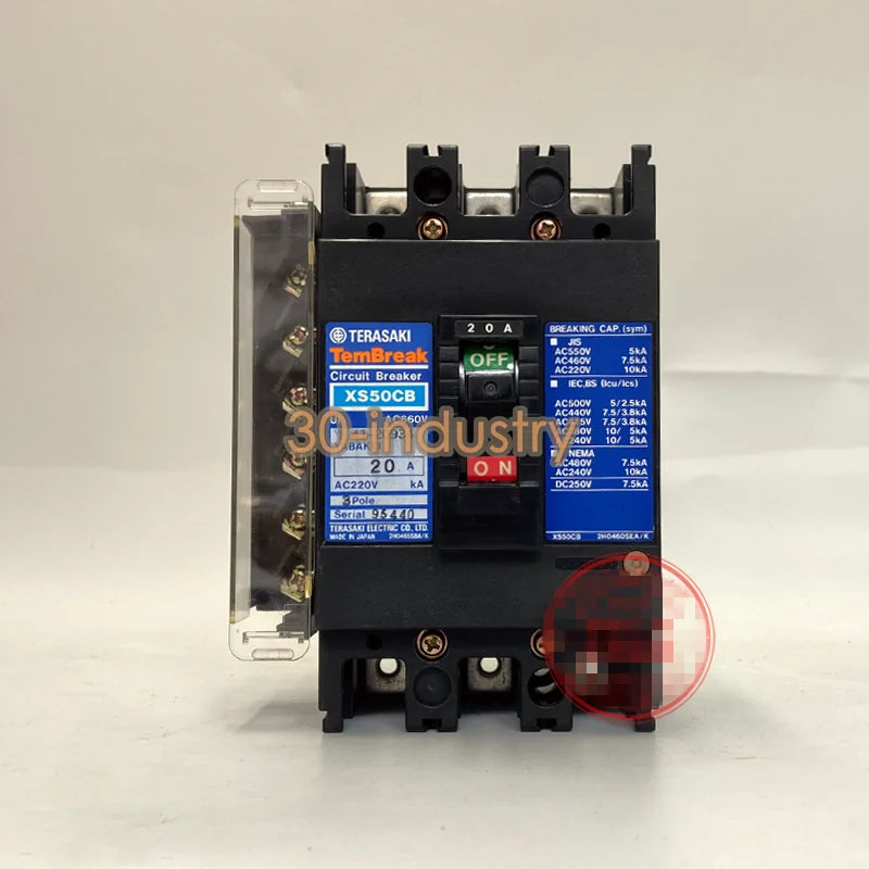 1PCS New For TemBreak Plastic-case circuit breaker XS50CB air switch 3P 20A - KOEED [3]