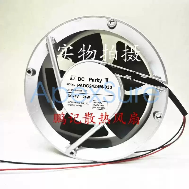 1PCS PADC24Z4M-930 24V DC 24W 3-wire speed-controlled cooling fan [3]
