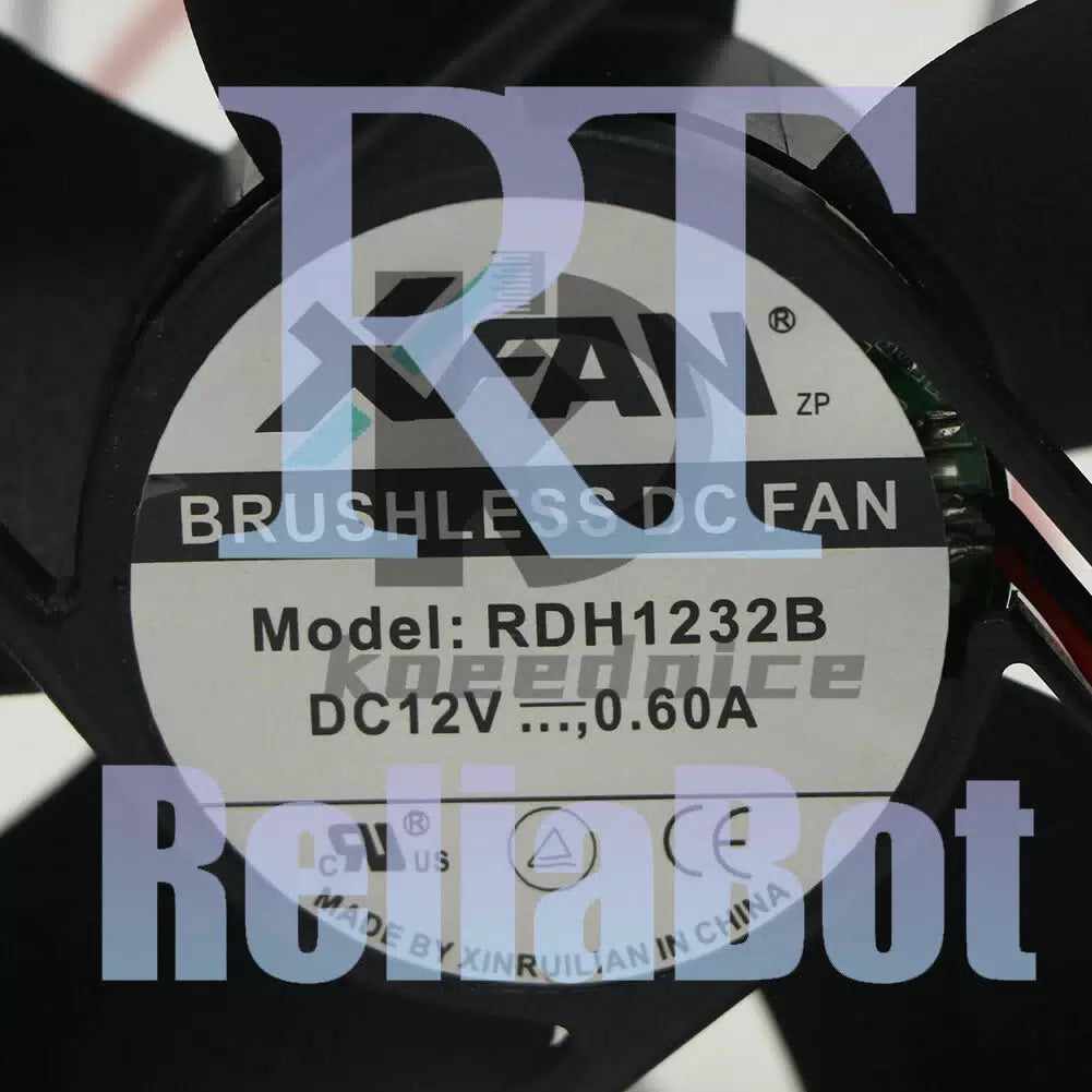 1PCS RDH1232B 12032 12V 0.60A 12CM 2-Wire Dual Ball Cooling Fan #KN [2]