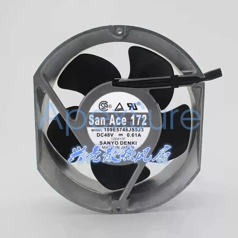 1PCS SANYO 109E5748JS5J3 17050 DC48V 0.61A 17CM Server Cooling Fan [1]