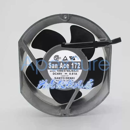 1PCS SANYO 109E5748JS5J3 17050 DC48V 0.61A 17CM Server Cooling Fan [1]