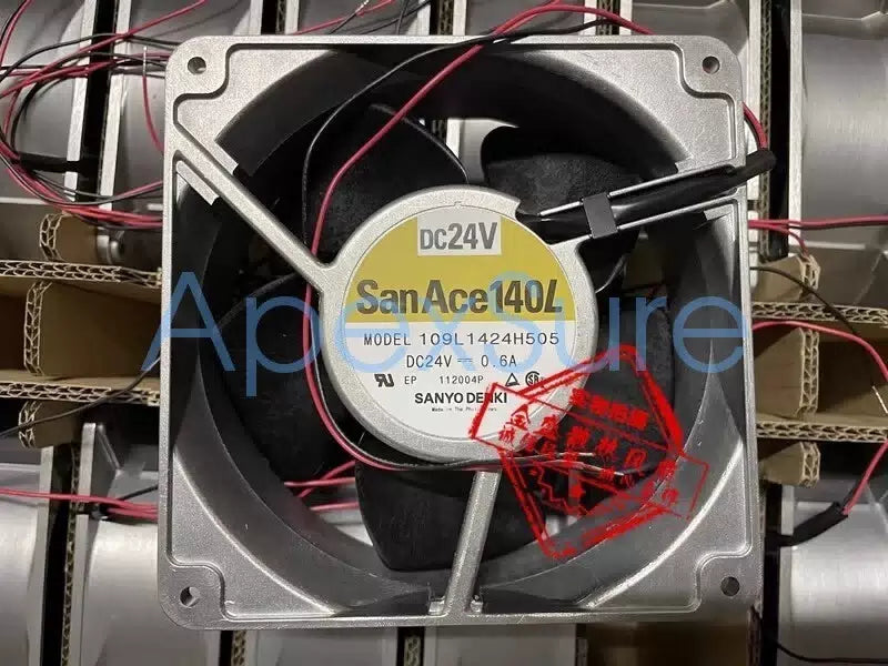 1PCS SANYO 109L1424H505 DC24V 0.6A 14CM Aluminum Frame Inverter Cooling Fan [1]