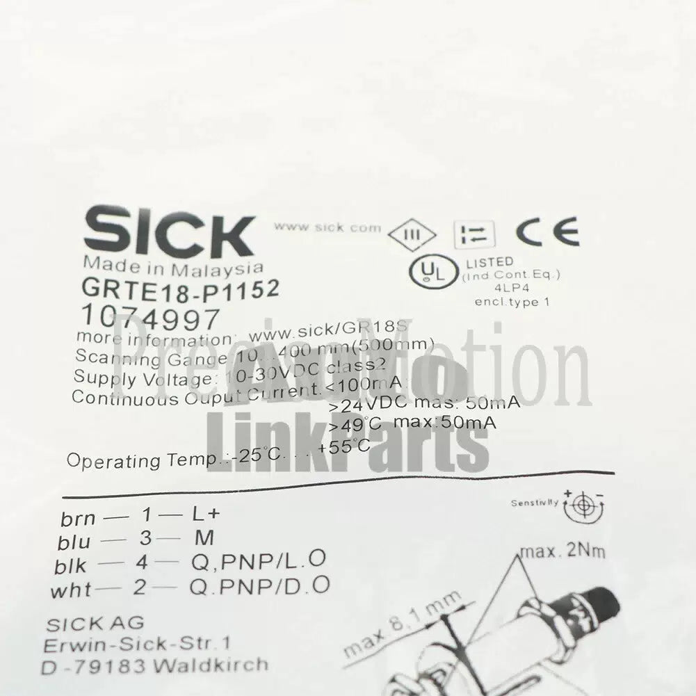 1PCS SICK Photoelectric switch GRTE18-P1152 [2]