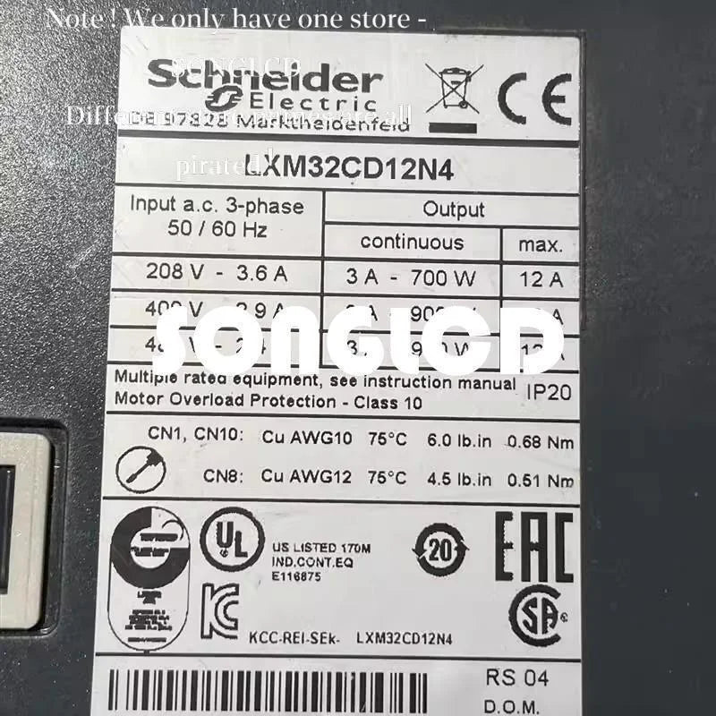 1PCS Schneider Electric Servo Drive LXM32CD12N4 - SCHNEIDER ELECTRIC [2]
